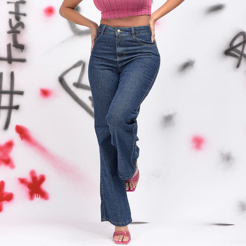 Calça Jeans Pantalona